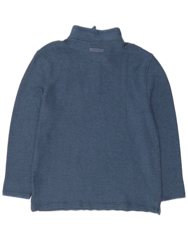 Weird Fish Herre Zip Neck Sweatshirt Jumper XL Blå Bomuld