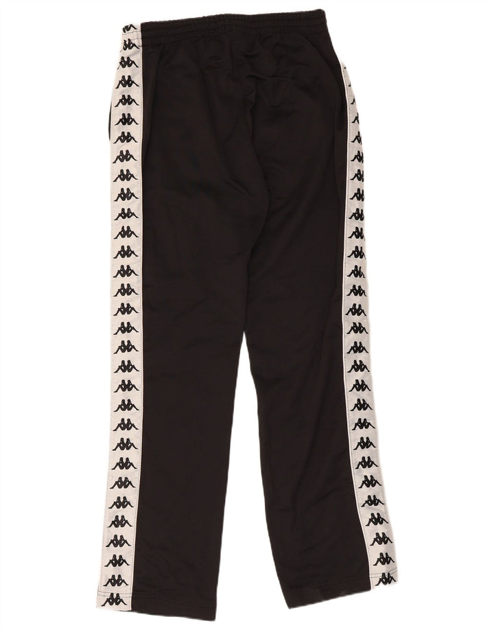 Kappa Mens Graphic Tracksuit Trousers Medium Black Colourblock Polyester