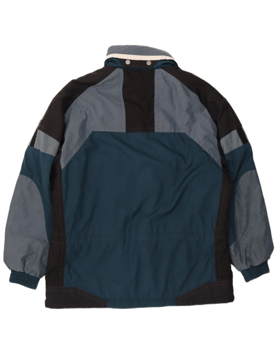 Giacca a vento da uomo con zip C&A UK 44 2XL Blu poliestere color block invernale