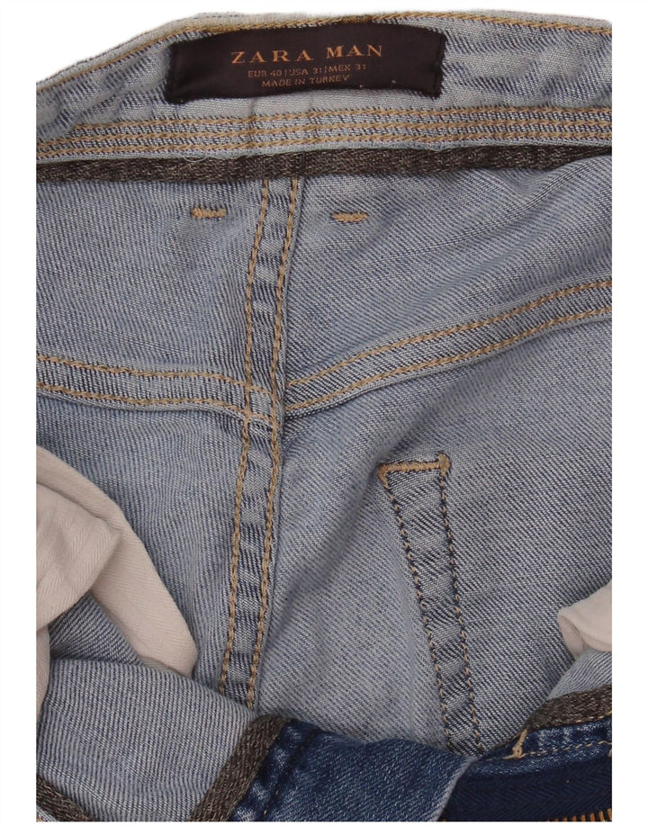 Zara Herren Slim Jeans EU 40 Mittel W31 L31 Blau