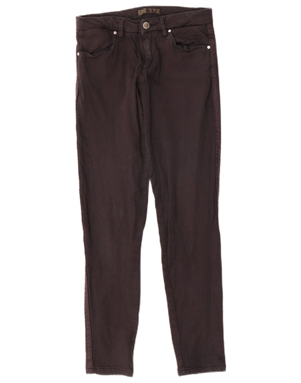 Женские узкие повседневные брюки Zara EU 36 XS W26 L28, черный хлопок