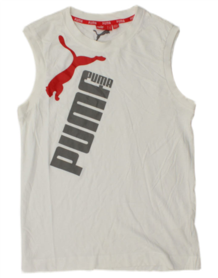 Vesta grafică pentru bărbați PUMA, mic, alb