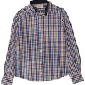 Camicia Milano da uomo Boggi piccola in cotone a quadretti blu