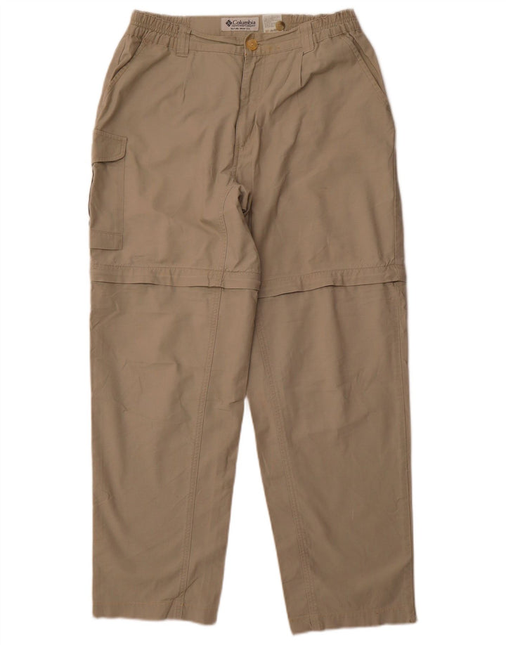 COLUMBIA Womens Straight Cargo Trousers Medium W30 L29 Beige Cotton