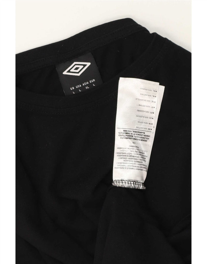Ανδρικό T-Shirt Umbro Top μεγάλο μαύρο βαμβακερό