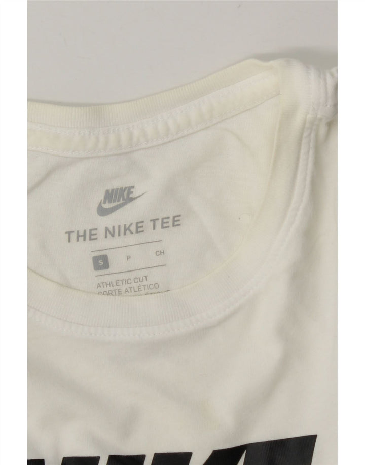 Nike Mens Athletic Cut Graphic T-Shirt Top Small White