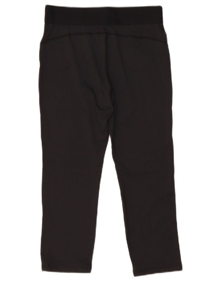 Ellesse Damen Capri-Leggings UK 12 Medium Schwarz Polyester