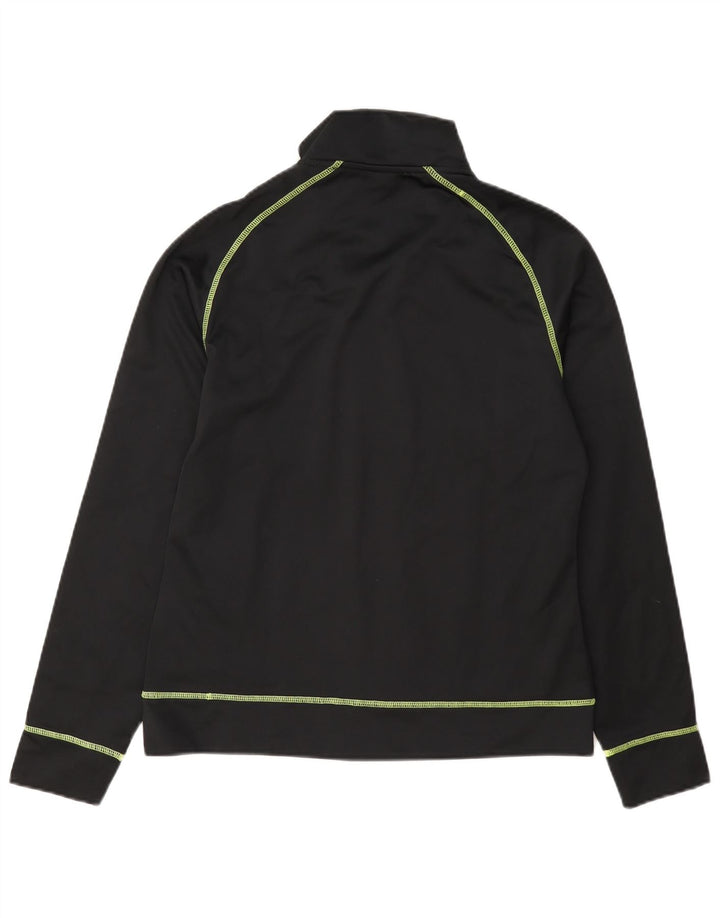Asics Veste de survêtement pour femme UK 12 Medium Noir Polyester