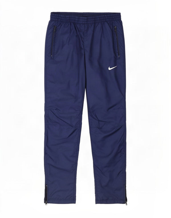 Nike Mens Tracksuit Trousers Medium Navy Blue Nylon