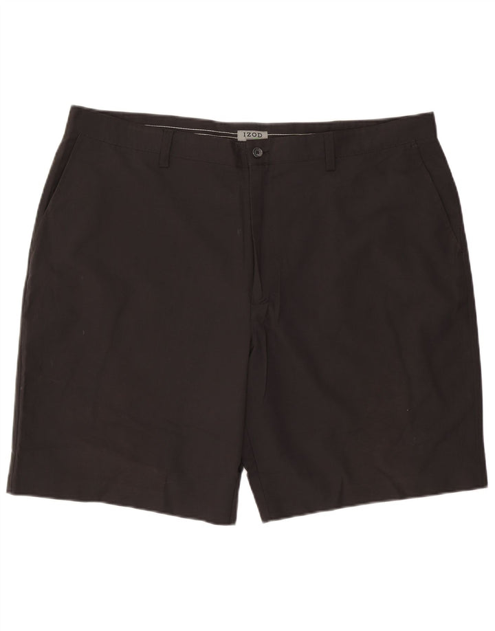 Izod Herre Chino Shorts W42 2XL Sort Polyester