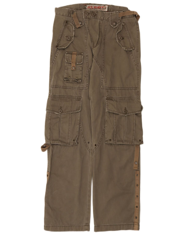 Alcott Herre Straight Cargo Bukser IT 46 Small W32 L33 Grøn Bomuld
