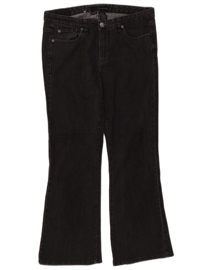 CALVIN KLEIN Dame Ultimate Bootcut Jeans W31 L28 Sort Bomuld