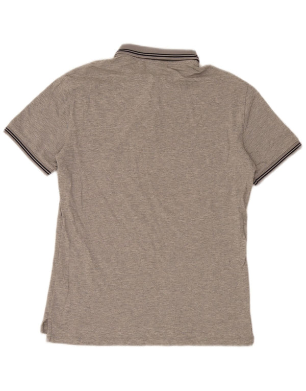 Emporio Armani Polo para hombre de algodón gris grande
