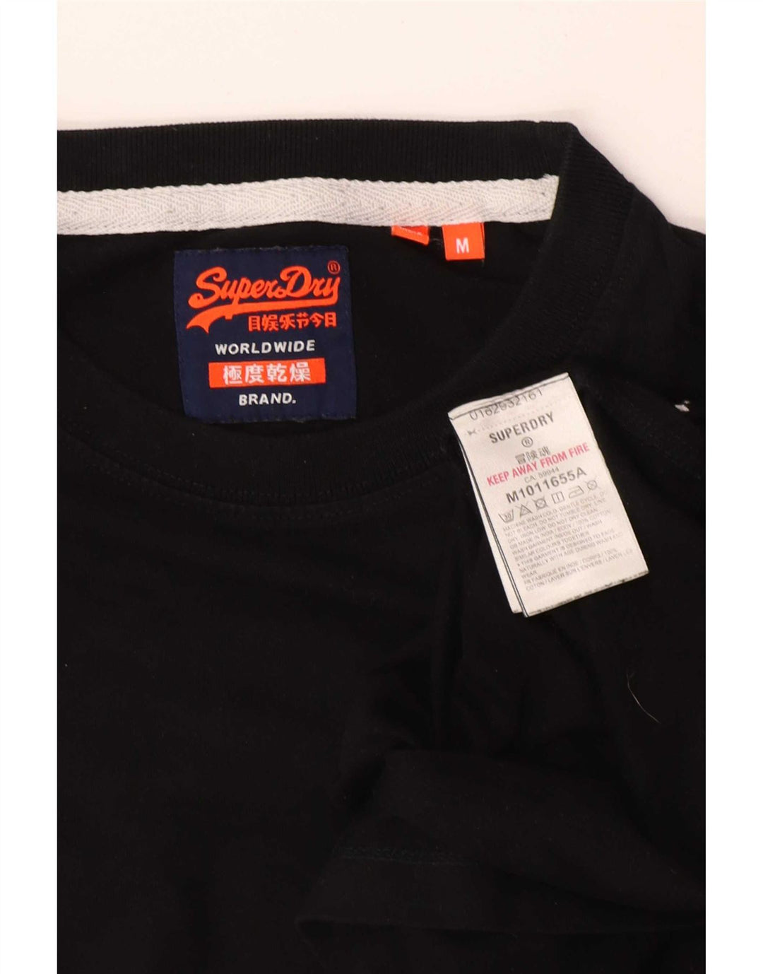 Superdry T-shirt top mellem sort bomuld til mænd