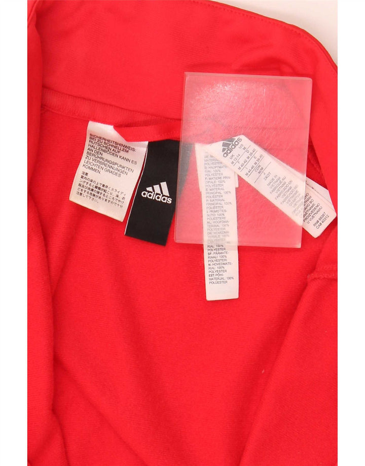Damska bluza dresowa Adidas UK 12/14 Średni czerwony poliester
