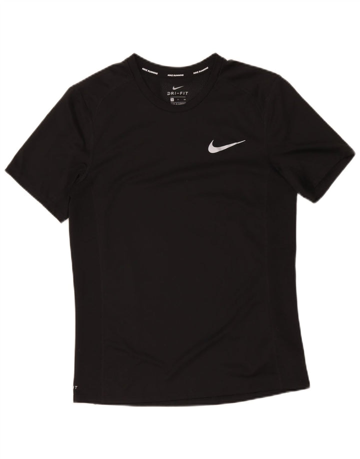 Nike Hommes T-Shirt Haut Petit Noir Polyester Sports