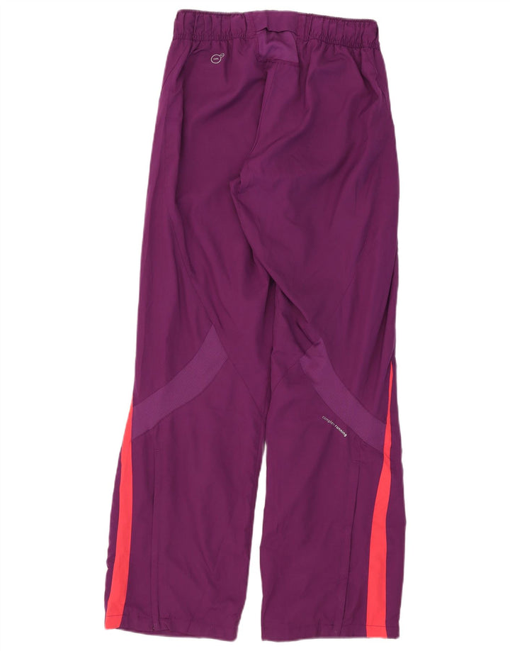 Puma Womens Tracksuit Trousers UK 12 Medium Purple Colourblock Polyester