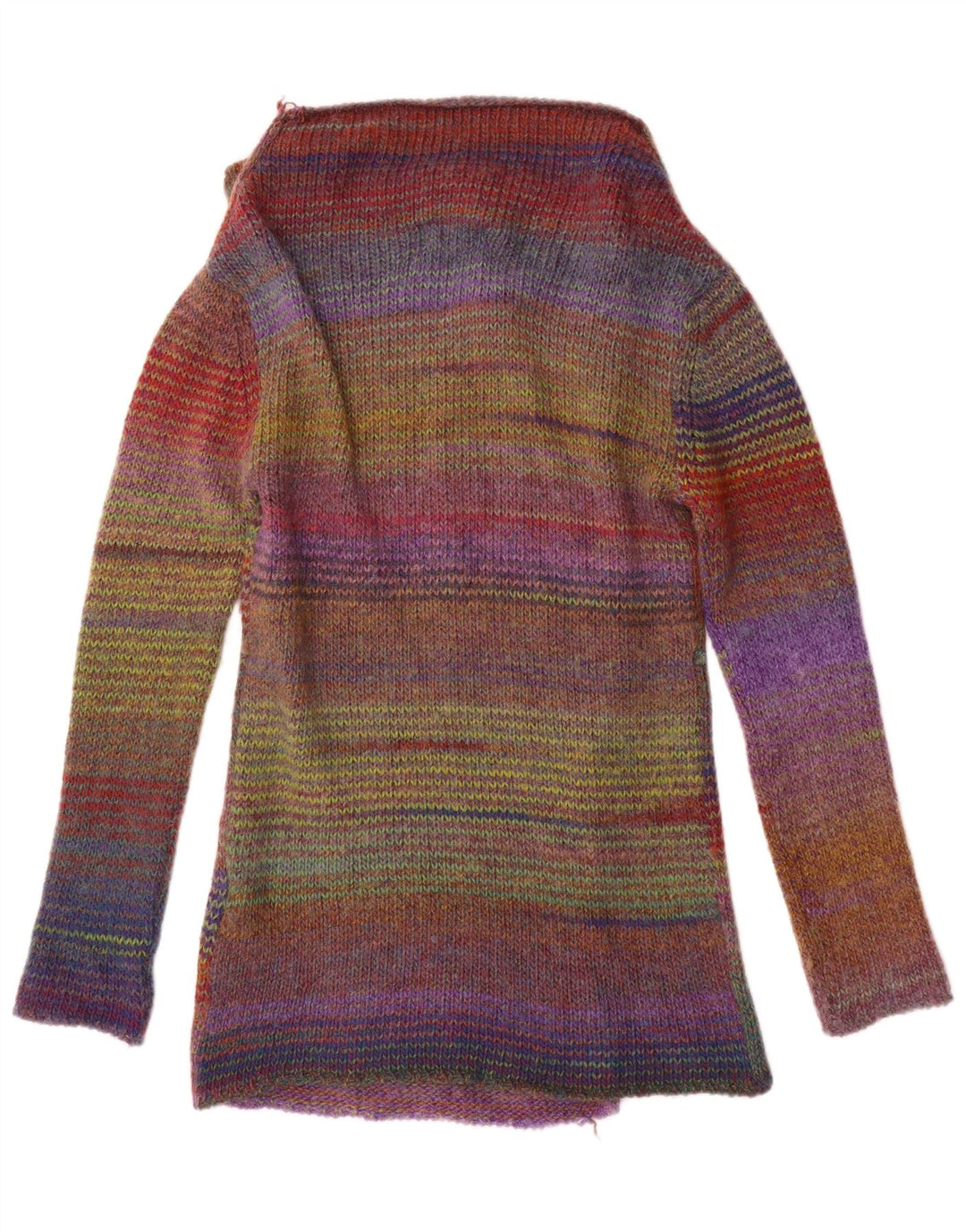 Marlboro Classics Womens Longline Cardigan Sweater UK 14 Medium Multicolour