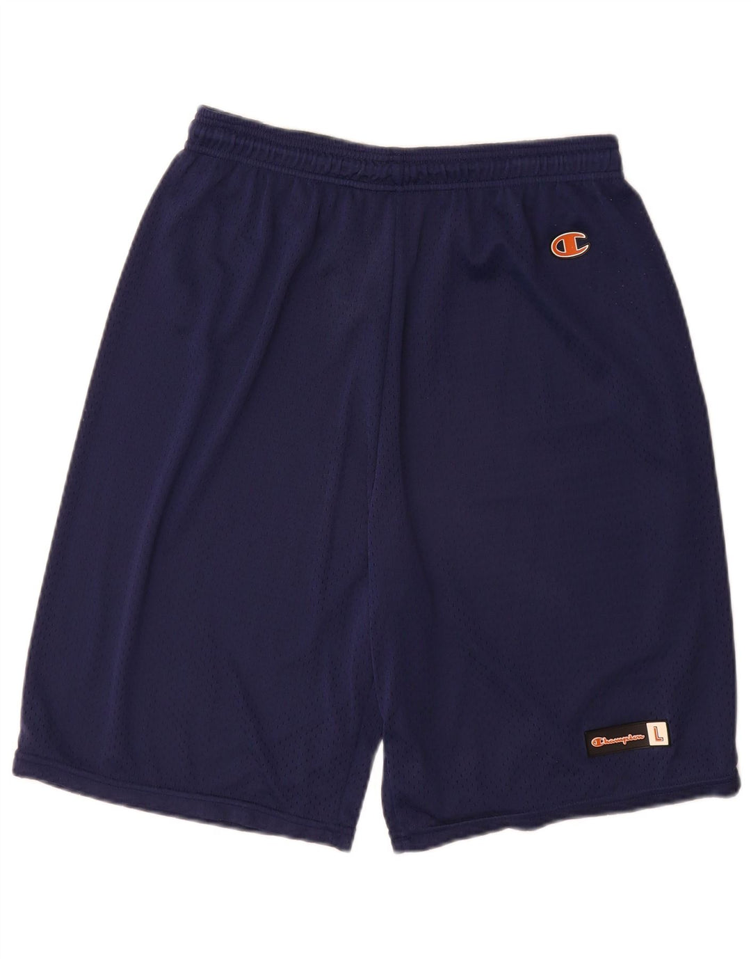 Champion Mens Sport Shorts Large  Navy Blue Polyester