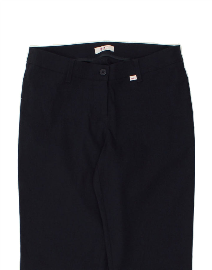 FLASH LIGHTS Womens Flare Casual Trousers W28 L31 Navy Blue Vintage Flash Lights and Second-Hand Flash Lights from Messina Hembry 