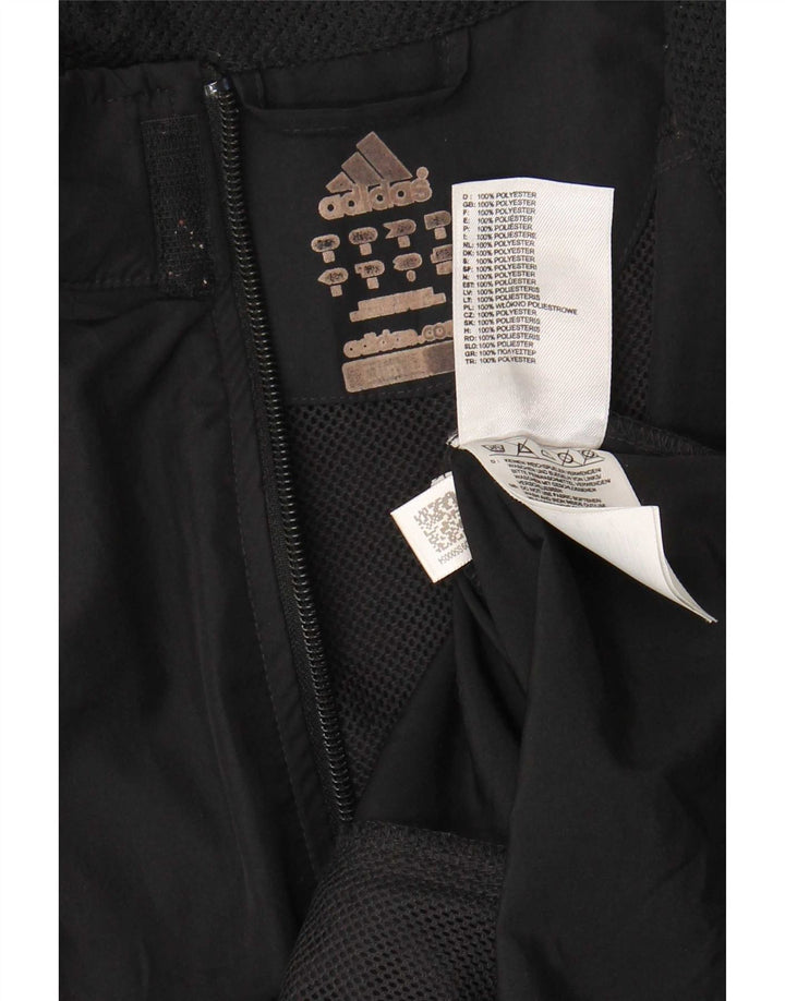 Adidas Herre Clima Proof Regnjakke UK 38 Medium Sort Polyester