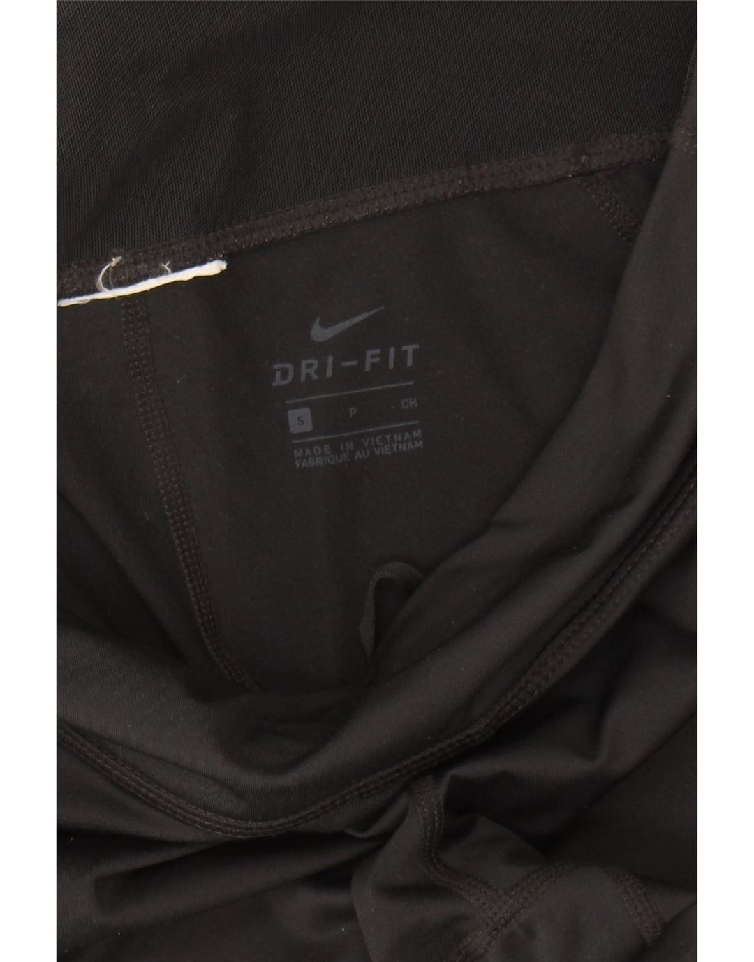 NIKE Womens Dri Fit Leggings UK 10 Small Black Polka Dot Vintage Nike and Second-Hand Nike from Messina Hembry 