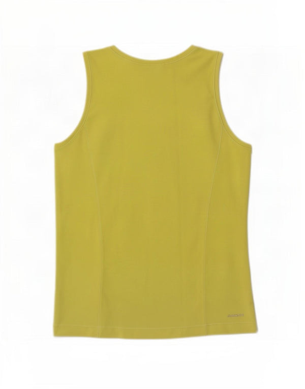 Adidas Dame Climalite Vest Top UK 14 Medium Gul Polyester