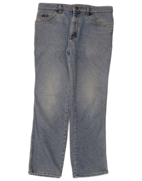Lee Mens Straight Jeans W34 L30 Blue Cotton