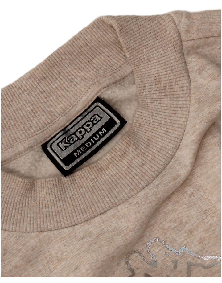 Kappa Womens Sweatshirt Jumper UK 14 Medium Beige