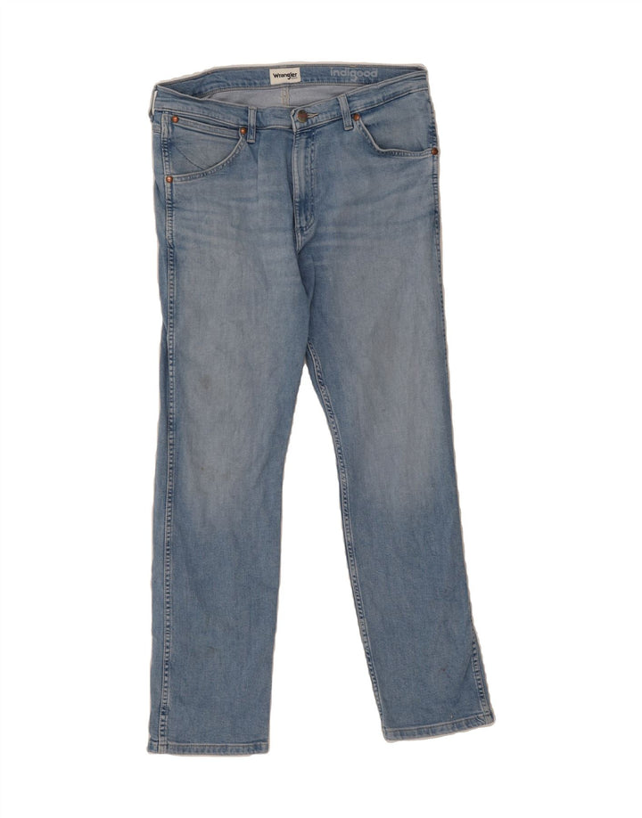 WRANGLER Mens Straight Jeans W34 L32 Blue Cotton Vintage Wrangler and Second-Hand Wrangler from Messina Hembry 