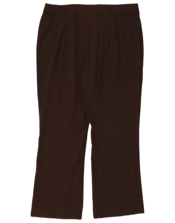 Marks & Spencer Kvinder Casual Bukser med høj talje UK 18 XL W36 L28 Brun