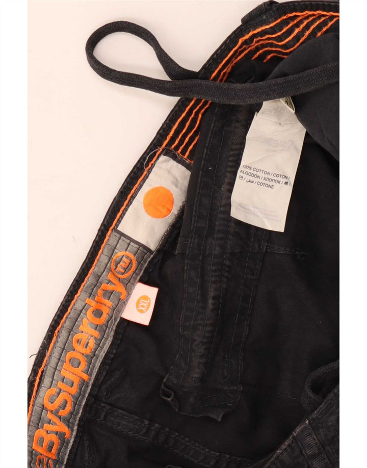 Shorts cargo masculino Superdry 2XL W38 algodão preto