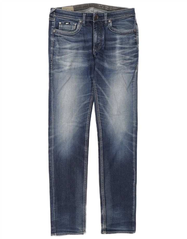 Gas Herren Albert Slim Jeans W32 L34 Blaue Baumwolle