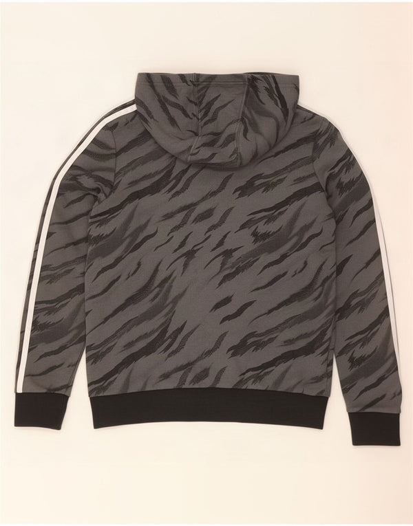 Adidas Sudadera con capucha para niños 13-14 años Gris Animal Print Algodón