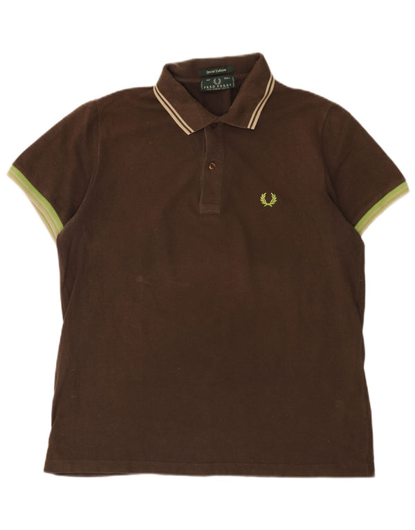 Fred Perry Mens Special Edition pólóing nagy barna pamut