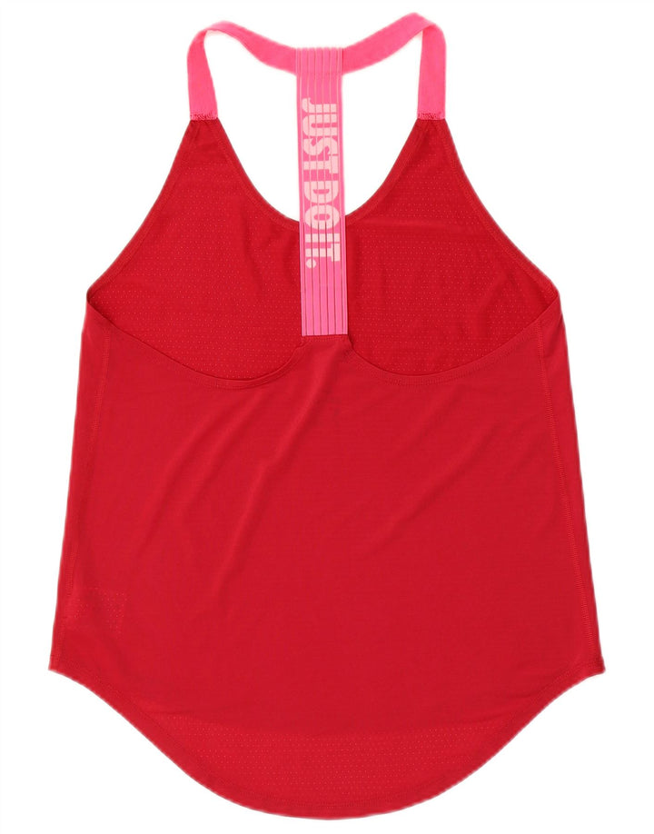 Nike Womens Graphic Vest Top UK 10 Small Red Colourblock Polyester