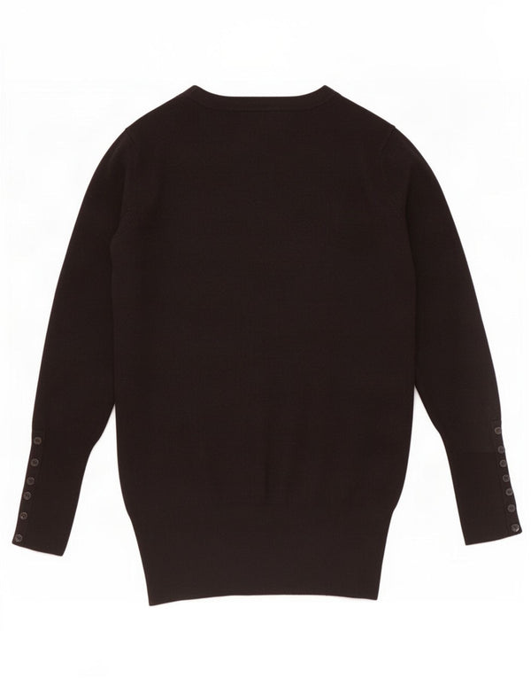 Zara Damen-Cardigan-Pullover UK 12 Medium Black Rayon
