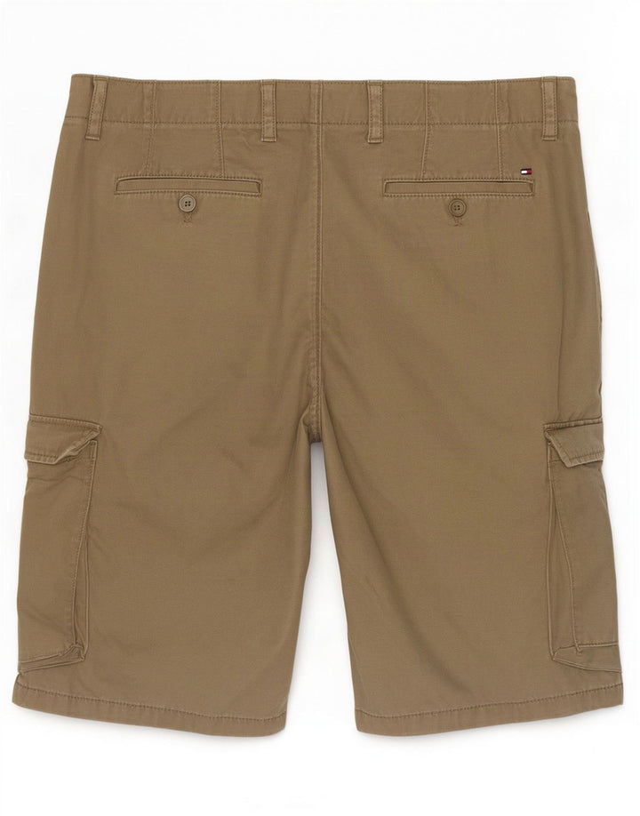 Tommy Hilfiger Mens Cargo Shorts W36 Large Khaki Cotton