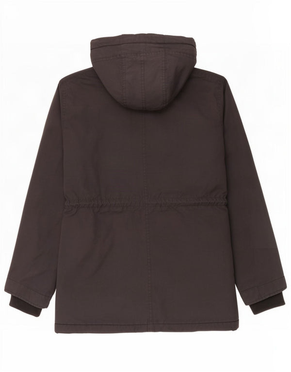Lyle & Scott Boys Hooded Windbreaker Coat 14-15 Years Black Cotton