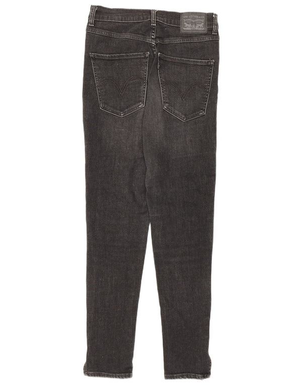 Jeans skinny effetto invecchiato da donna Levi's W27 L27 cotone nero