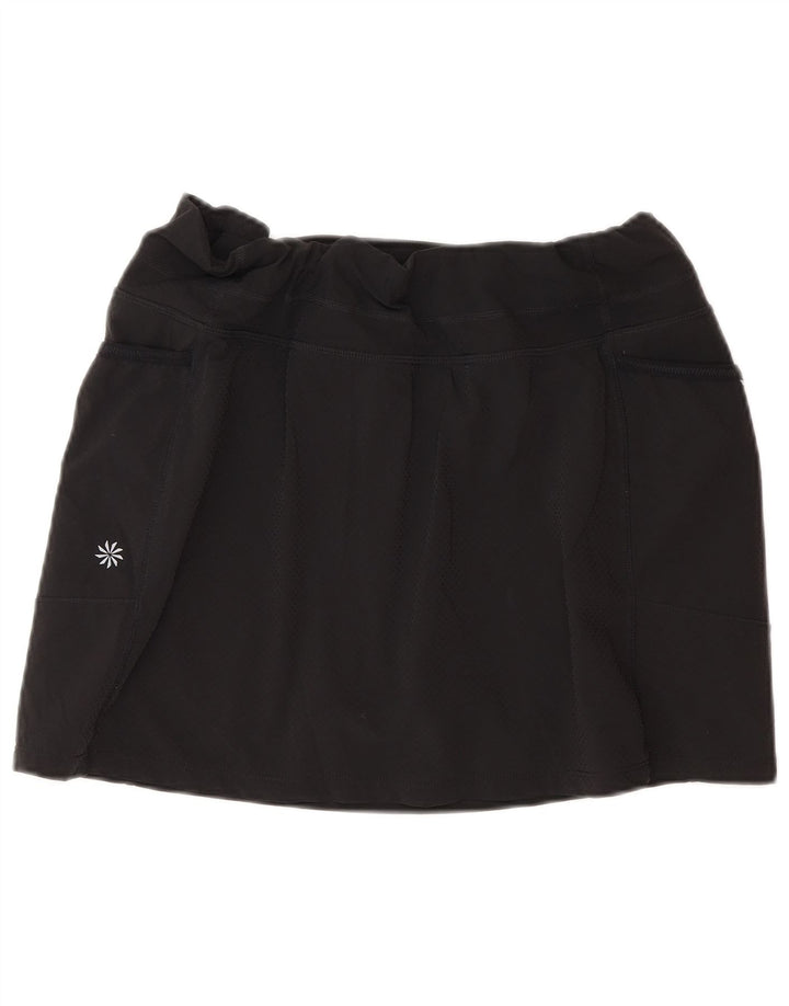 ATHLETA Womens Tennis Skirt UK 14 Medium  Black Polyester