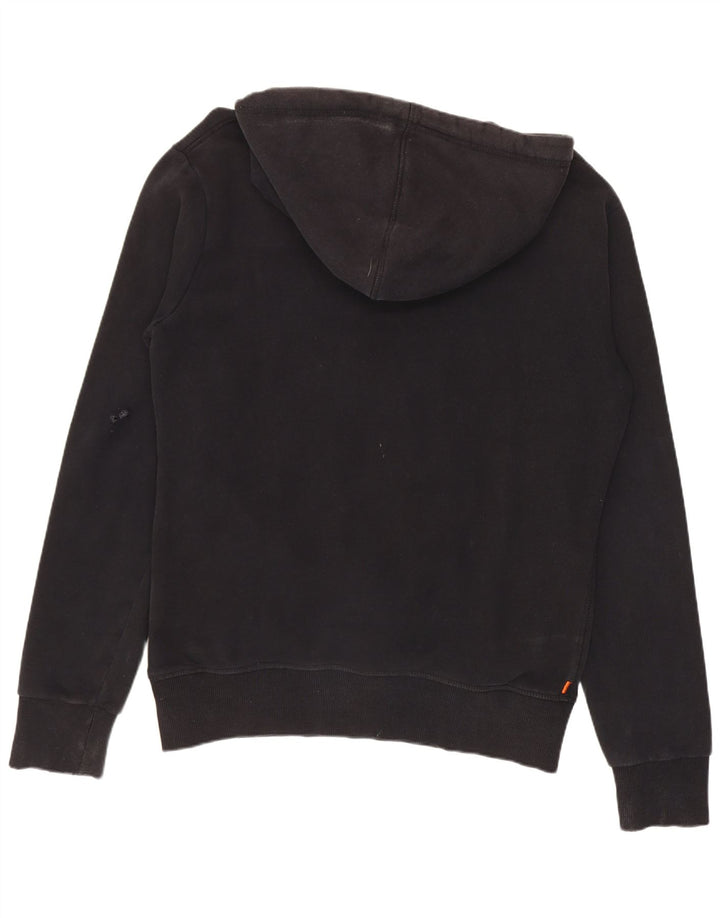 Superdry Mens Graphic Hoodie Jumper Medium Black Cotton