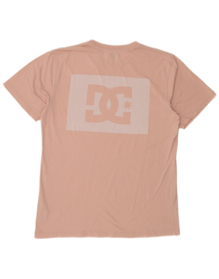 DC Mens Graphic T-Shirt Top Large Pink Cotton