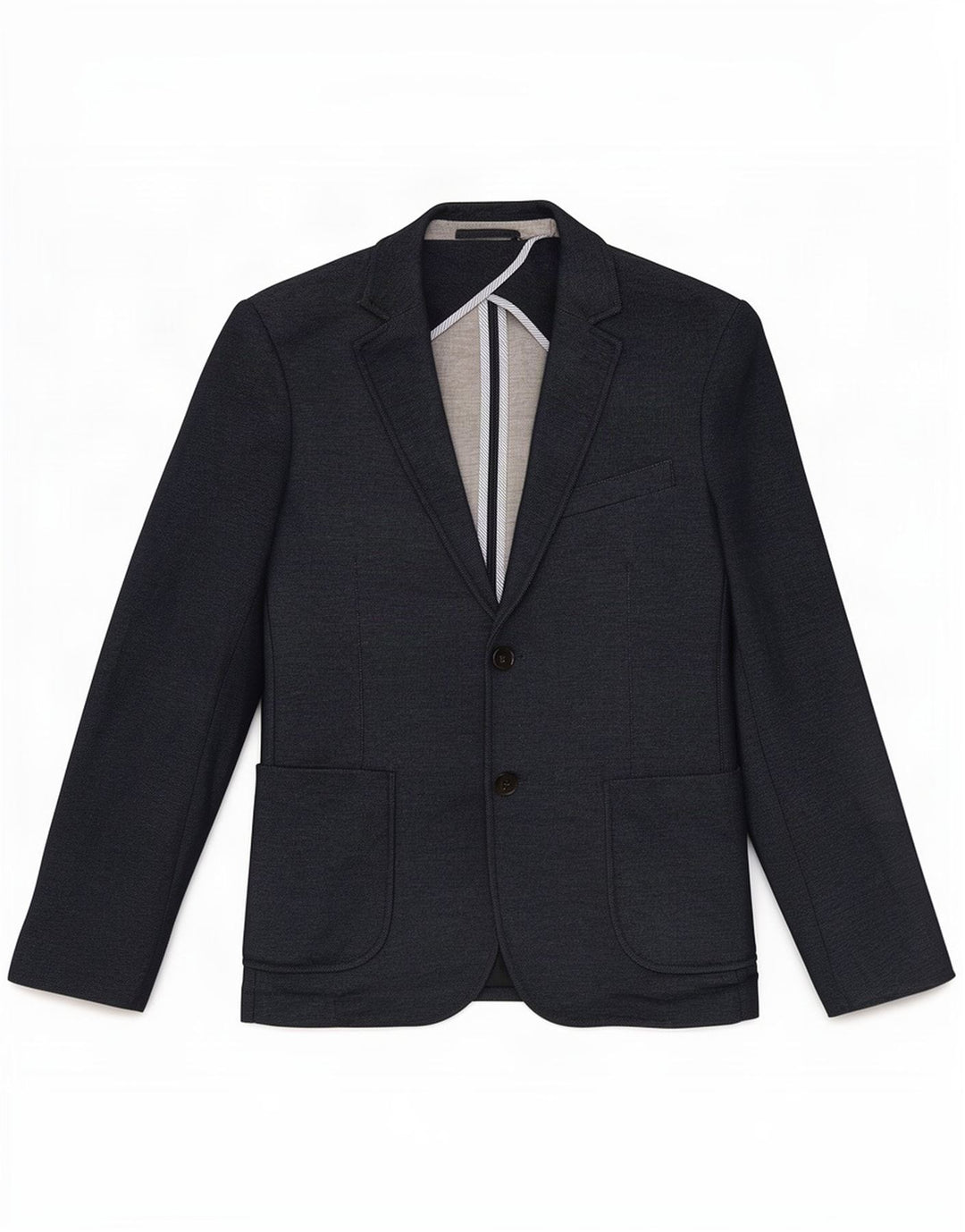 Zara Chaqueta tipo blazer de 2 botones para hombre EU 46 Small Azul marino Poliéster