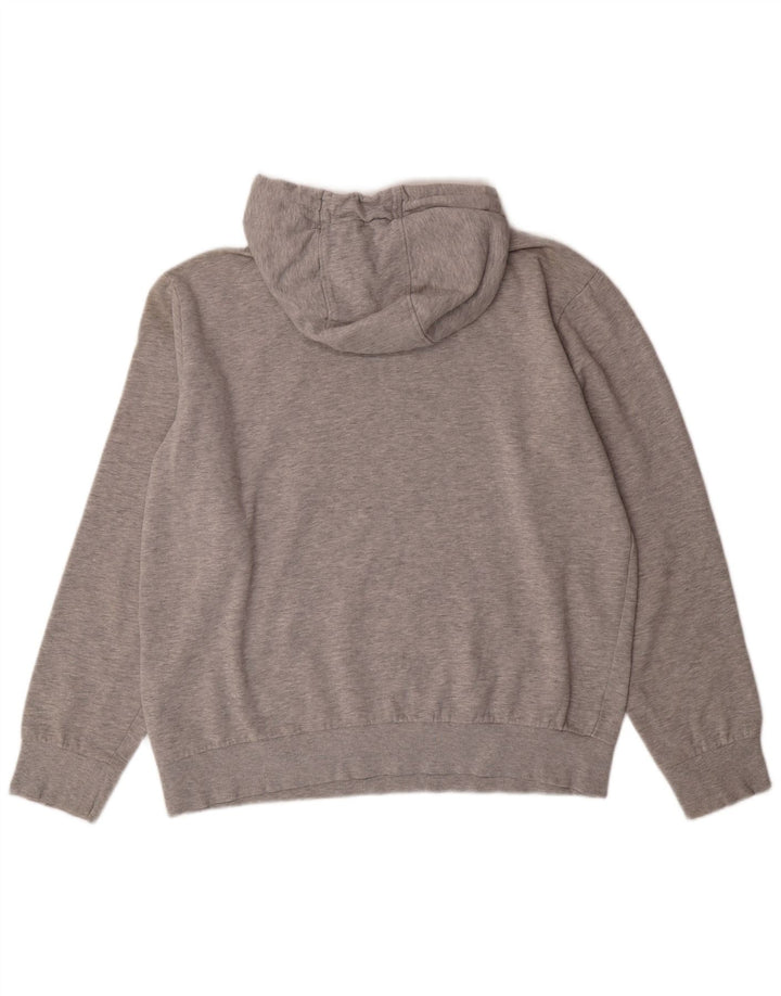 Suéter feminino com capuz gráfico KAPPA UK 18 XL cinza algodão