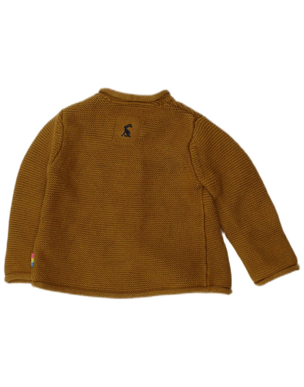 JOULES Baby Girls Cardigan Sweater 3-6 Months Brown Cotton