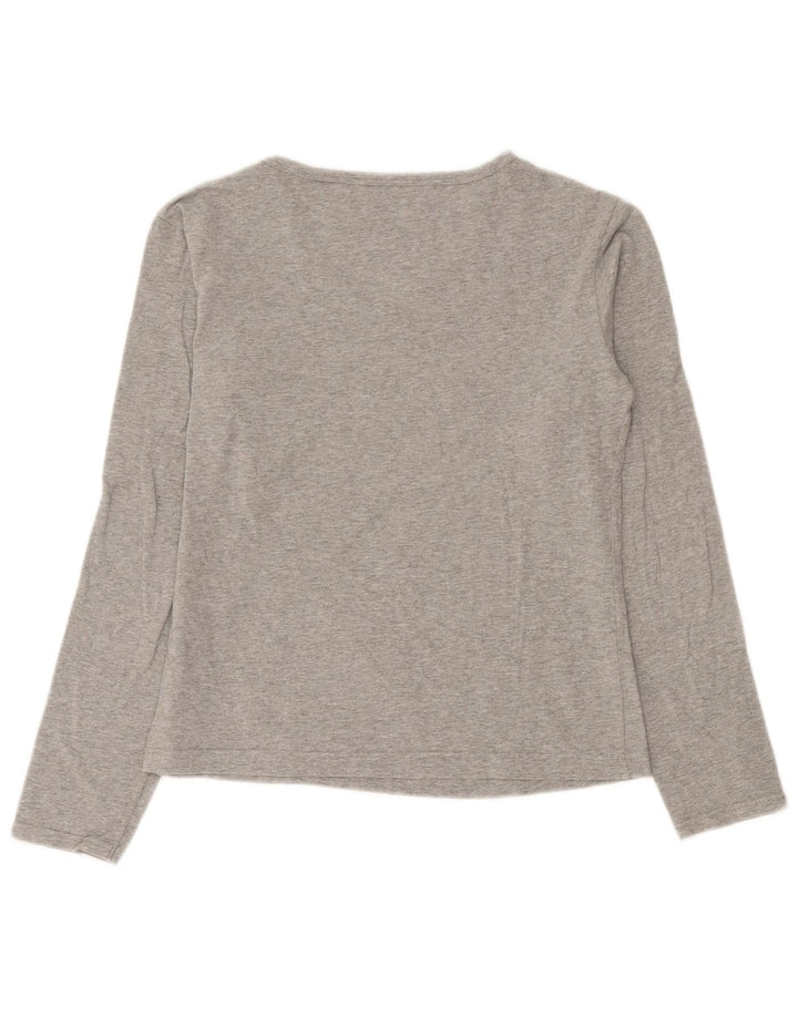 Arena Womens Graphic Top Long Sleeve UK 14 Large Grey Flecked