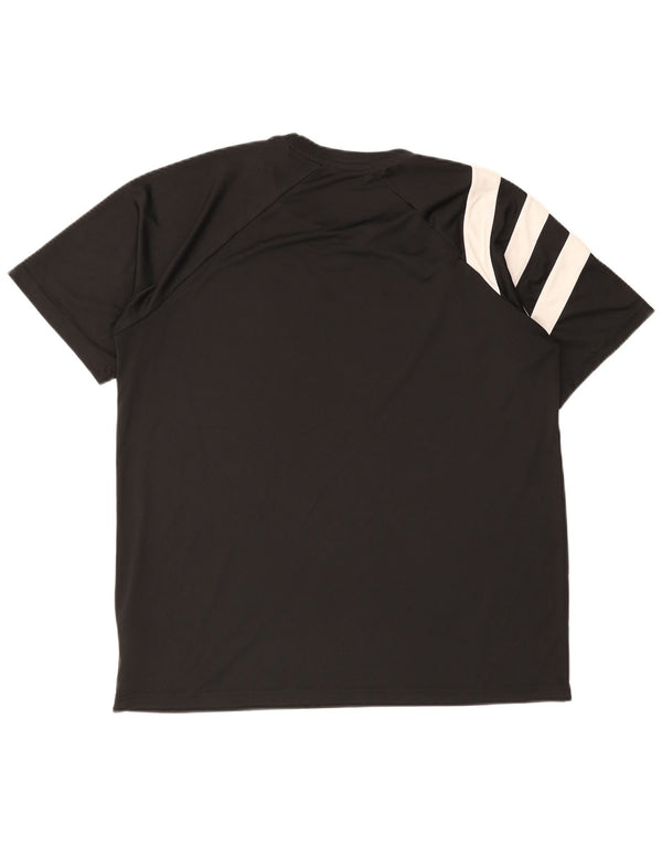 Adidas Herren Aeroready Graphic T-Shirt Top Large Schwarz Colourblock
