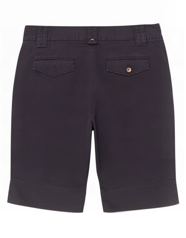 Massimo Dutti Womens Chino Shorts EU 40 Medium W30 Navy Blue Cotton