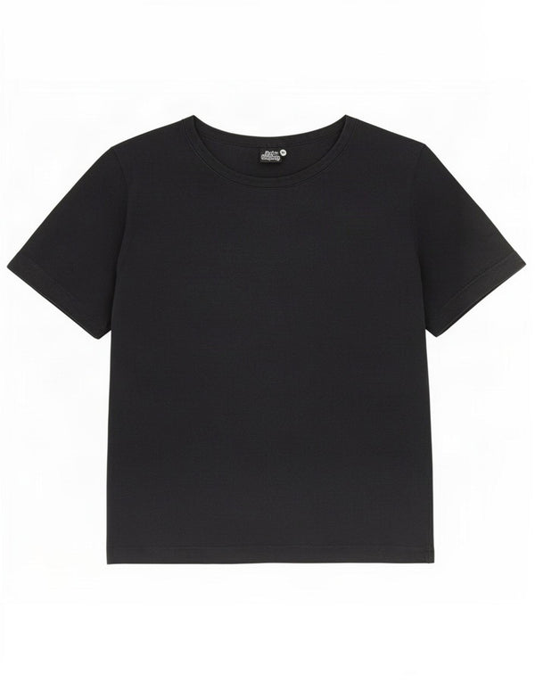 Best Company Womens Crop T-Shirt Top UK 12 Medium Navy Blue